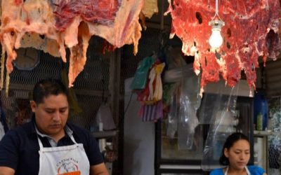 Cured meats in Mexican Streets